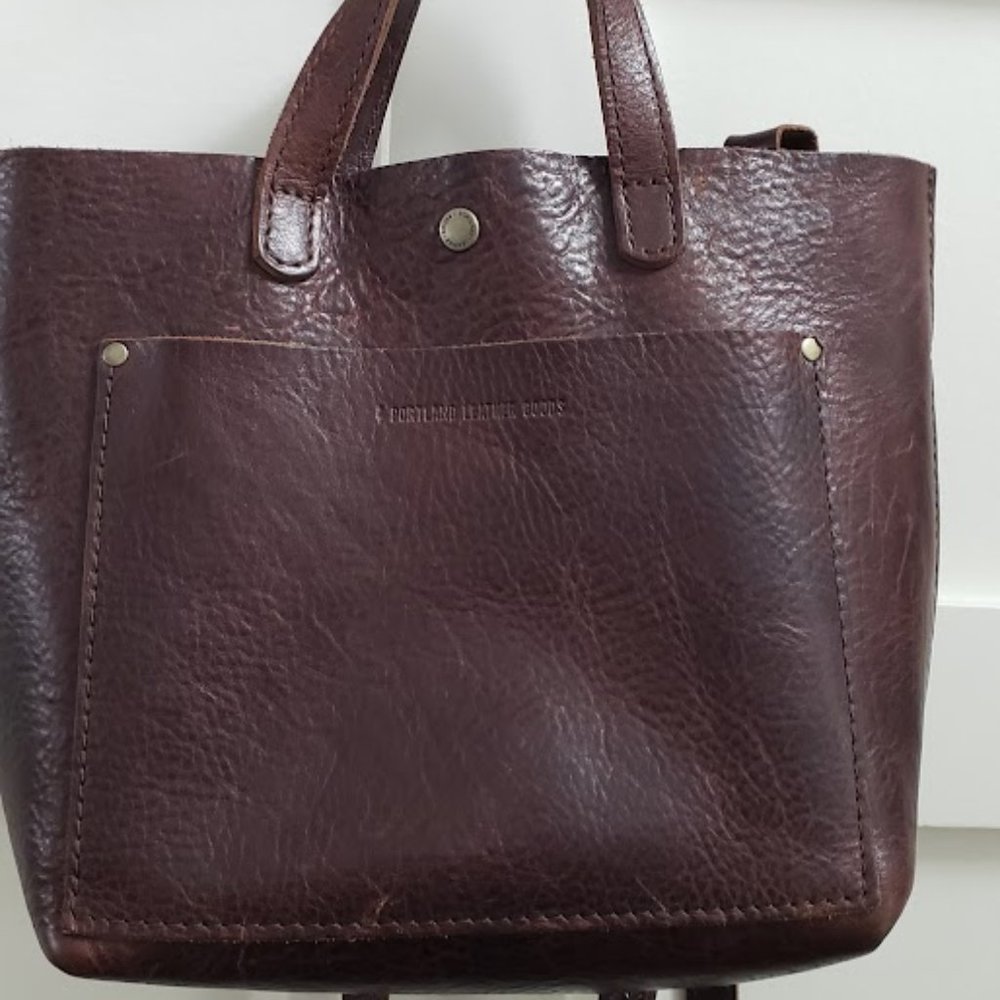 Portland Leather Crossbody Mini Tote